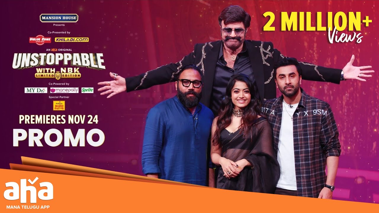 Unstoppable With NBK Episode Promo | Ranbir, Rashmika | Wildest Episode on Nov 24🔥