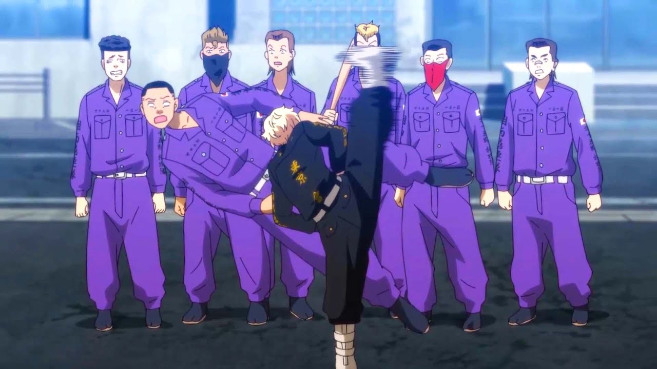 東京リベンジャーズ [ 佐野万次郎のベストファイトシーン ] 過去にマイキーの古い車を守るために危険に立ち向かう一虎