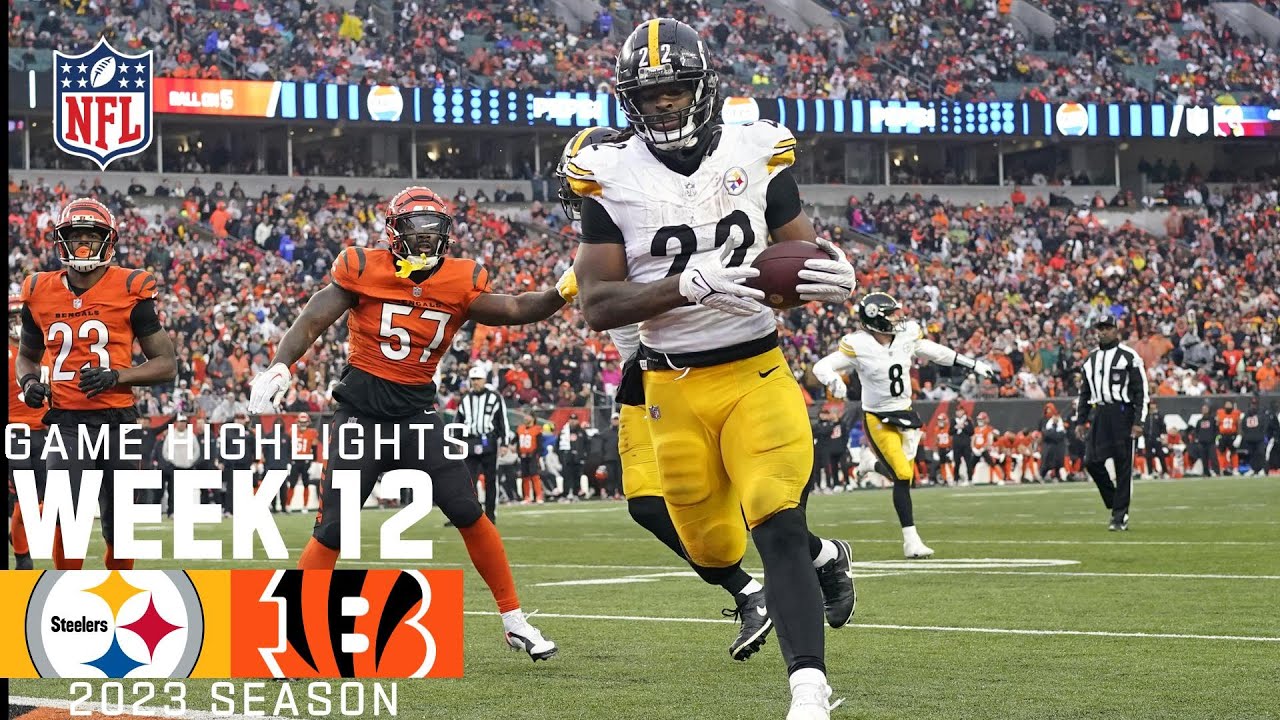 Pittsburgh Steelers vs. Cincinnati Bengals | 2023 Week 12 Game Highlights