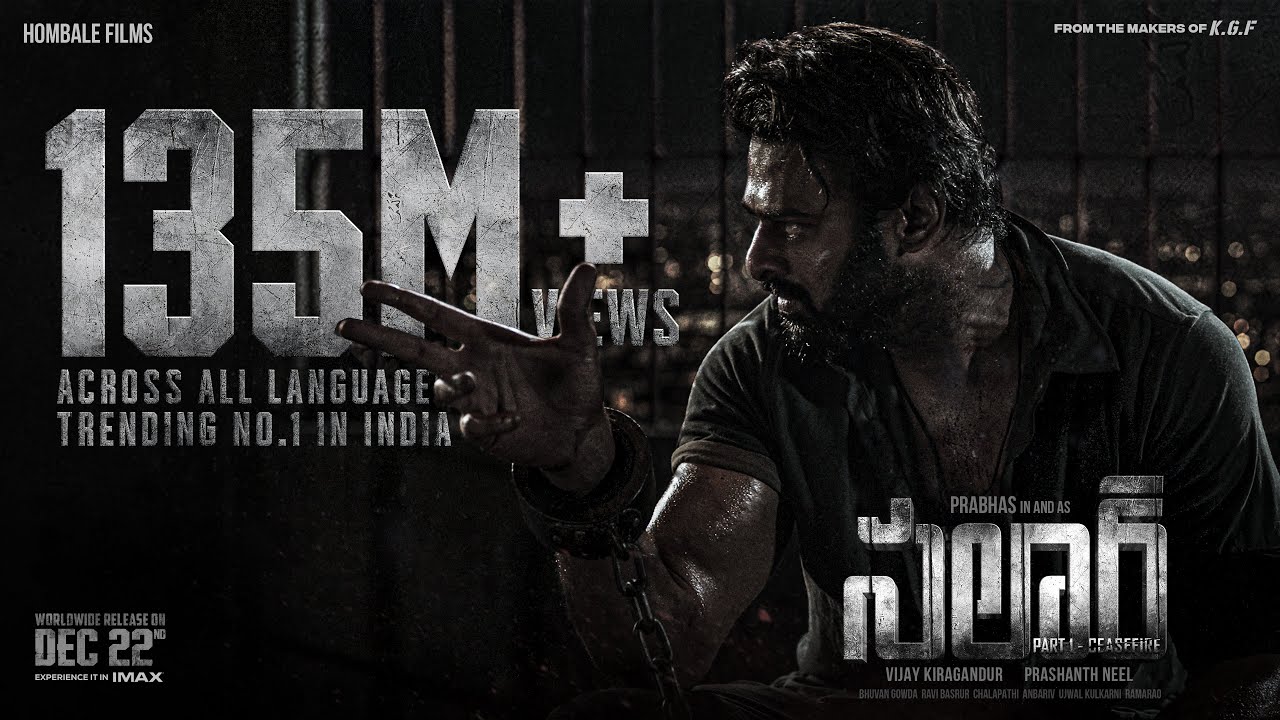 Salaar Telugu Trailer | Prabhas | Prashanth Neel | Prithviraj|Shruthi|Hombale Films|Vijay Kiragandur