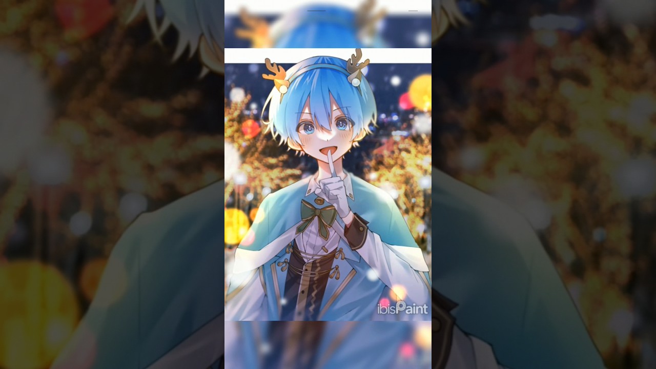 【20秒メイキング】トナカイさんころんくん✍️🏻🩵　#すとぷり #ころんくん #すとぷりぎゃらりー #メイキング #すとぷりのHWG #shorts