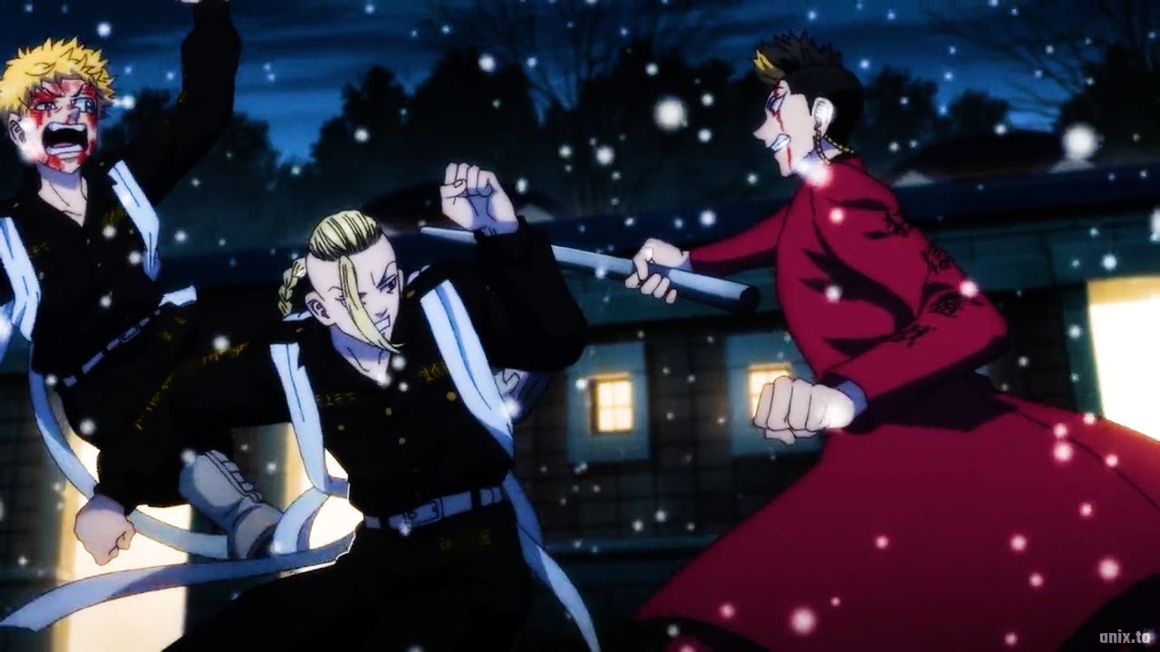 東京リベンジャーズ 天竺編 eps12, Draken VS Hanma - Takemichi VS Kisaki Full Fight