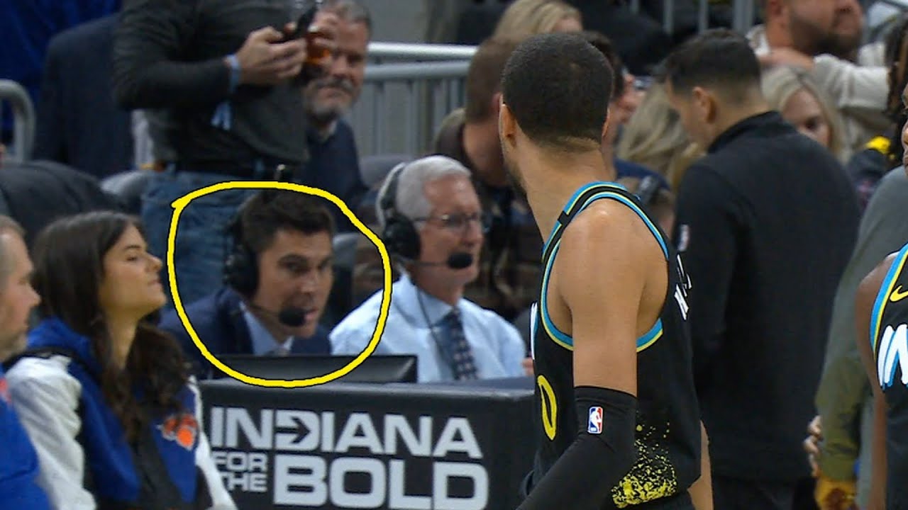 Tyrese Haliburton stares down Wally Szczerbiak for calling him a wannabe All Star