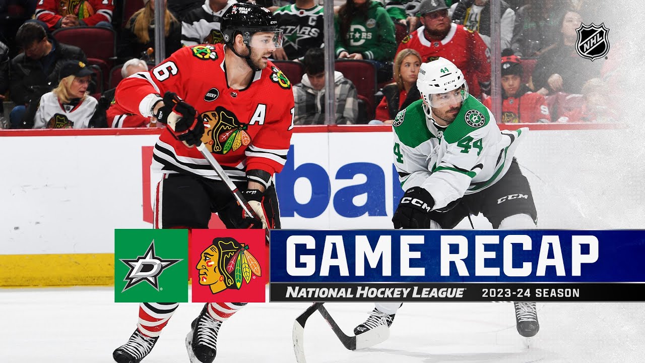 Stars @ Blackhawks 1/13 | NHL Highlights 2024