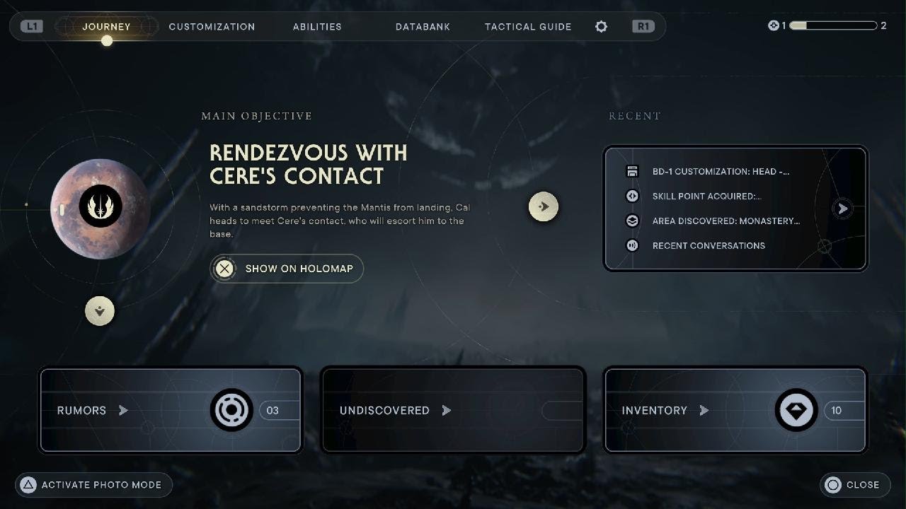 Rendezvous with ceres contact Star War Jedi Survivor