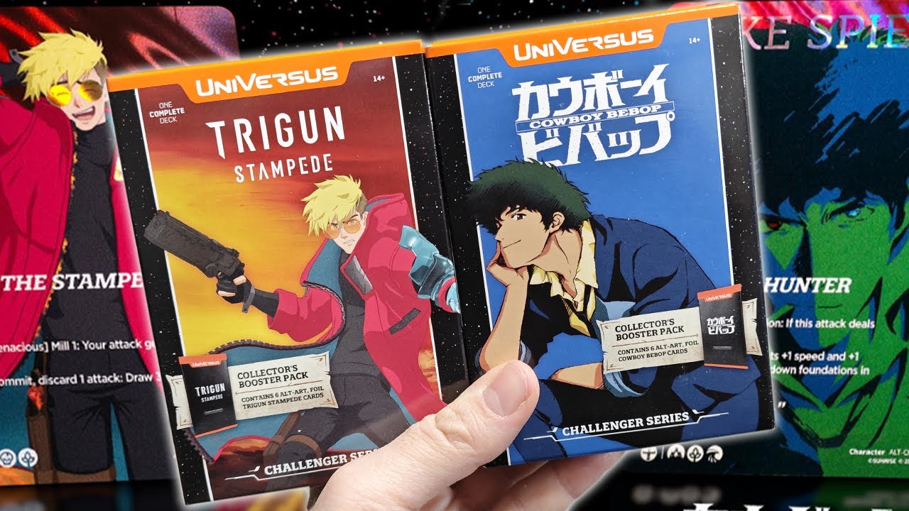Cowboy Bebop & Trigun Stampede Challenger Series | Unboxing #universus #cards