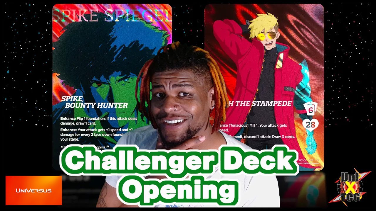 UniVersus Does It AGAIN! New Cowboy Bebop & Trigun Stampede Challenger Decks Are Here!