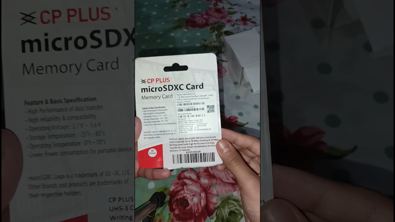 CP PLUS SD CARD best for Servilance CCTV Cameras #unboxing #sdcard #cpplus #cctvcamera #highspeed