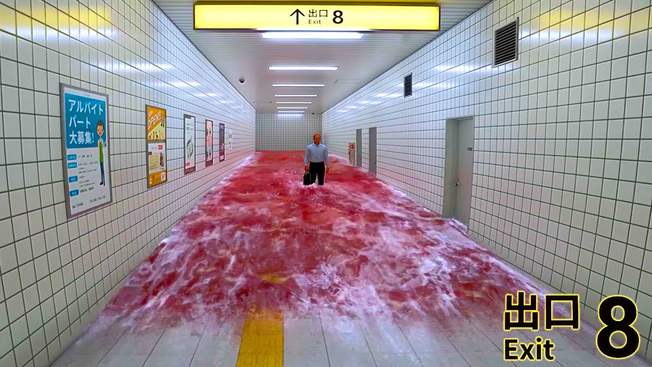 今話題の「 無限ループする駅の地下通路 」から脱出する不気味なゲーム『８番出口 』
