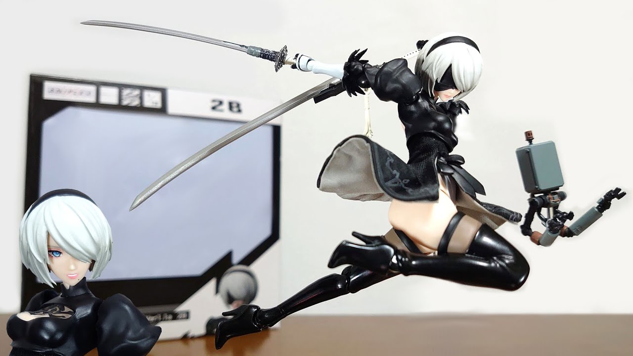 (2Bがバズモッドに登場！スカートは布素材！太ももに可動軸！？)BUZZmod. NieR:Automata Ver1.1a　2B　レビュー