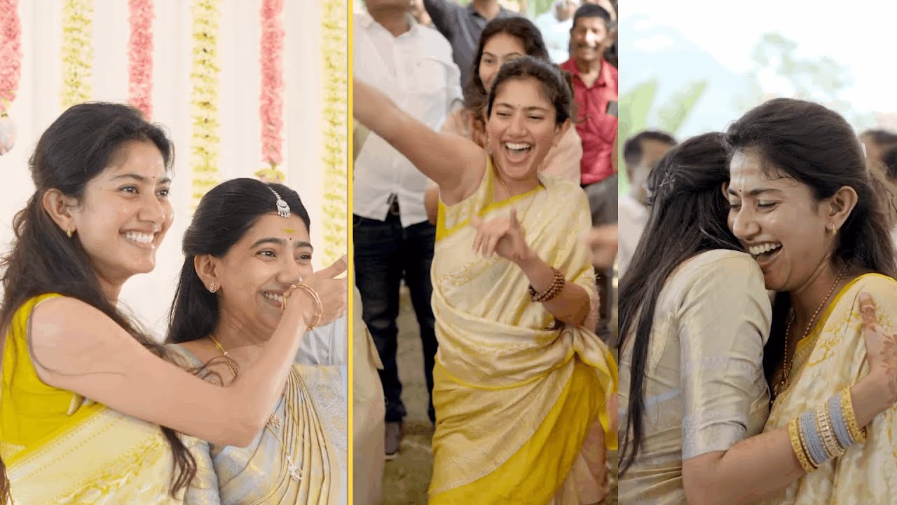 Sai Pallavi Dance With Her Sister 😍  | Sai Pallavi @ Her Sister Pooja Kannan Engagement