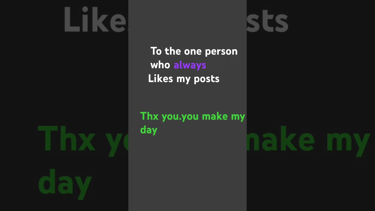 Thanks you make my day