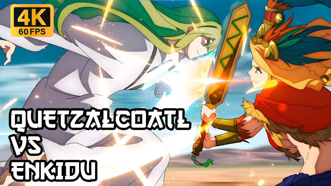 Quetzalcoatl vs Enkidu | Fate/Grand Order: Babylonia | 4K 60FPS