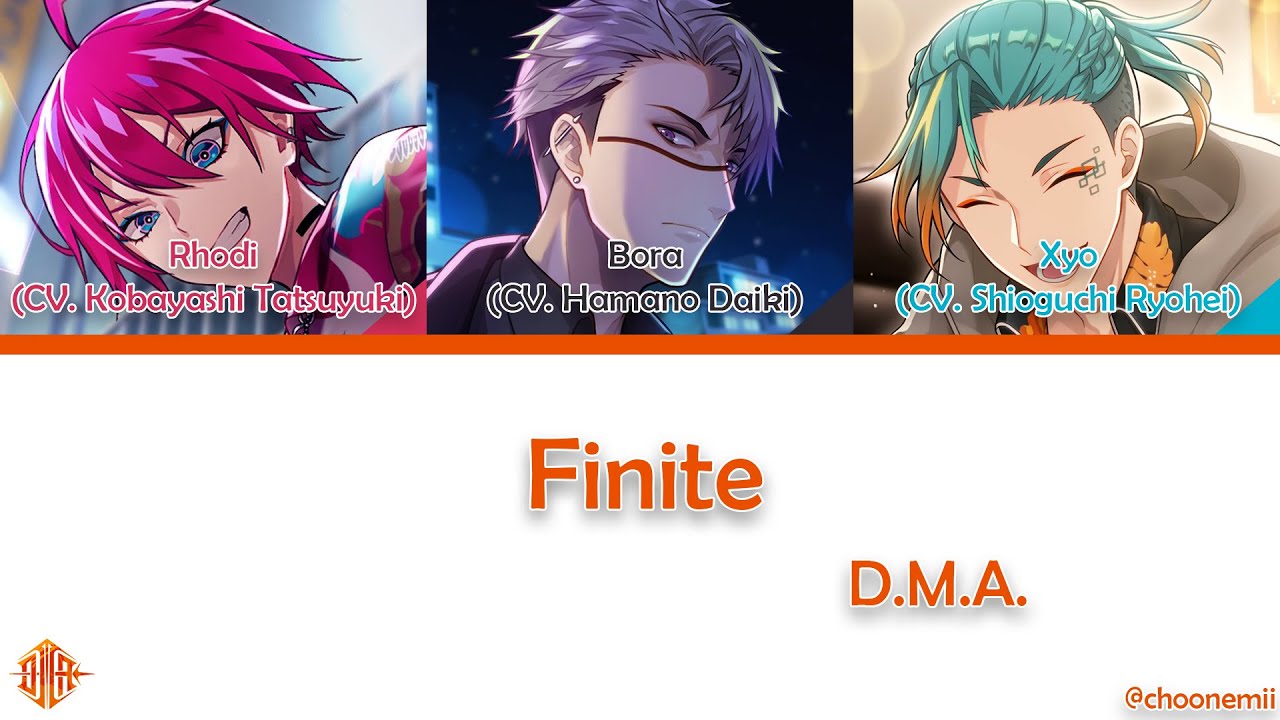 D.M.A.「Finite」[Technoroid Color Coded Lyrics KAN/ROM/ENG]