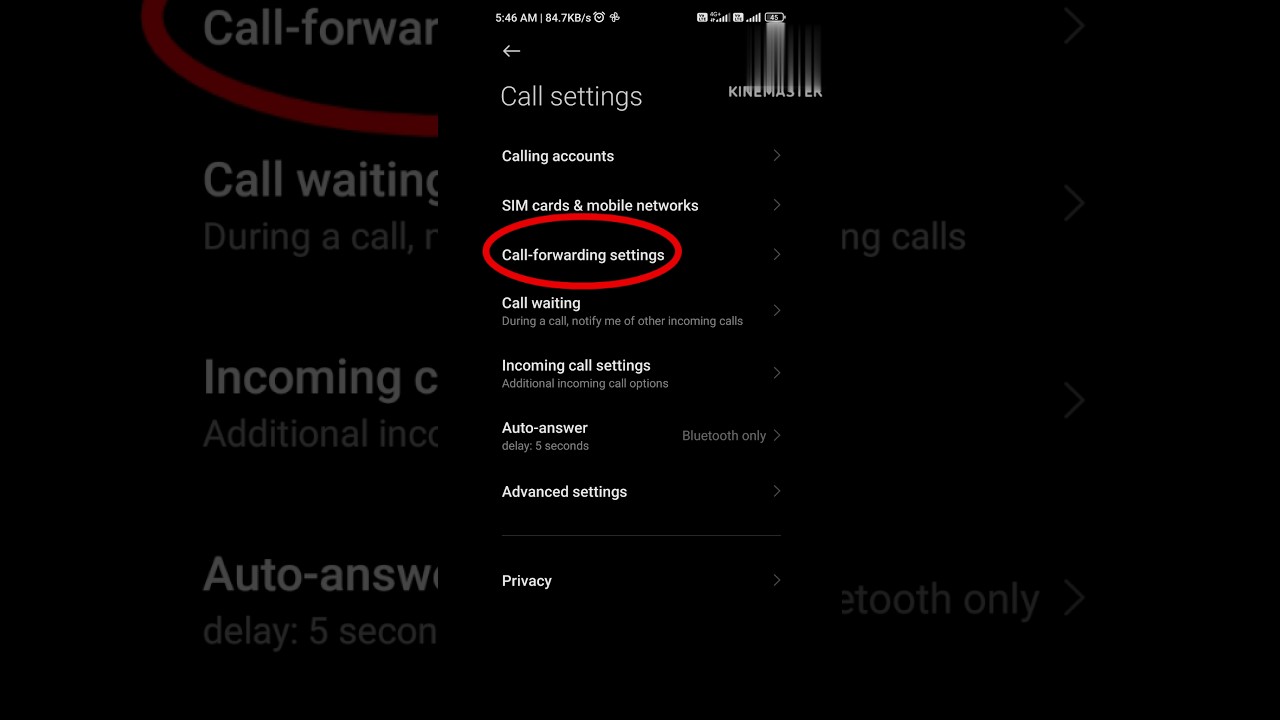 How to On Call forwarding settings। #call #forward #shorts