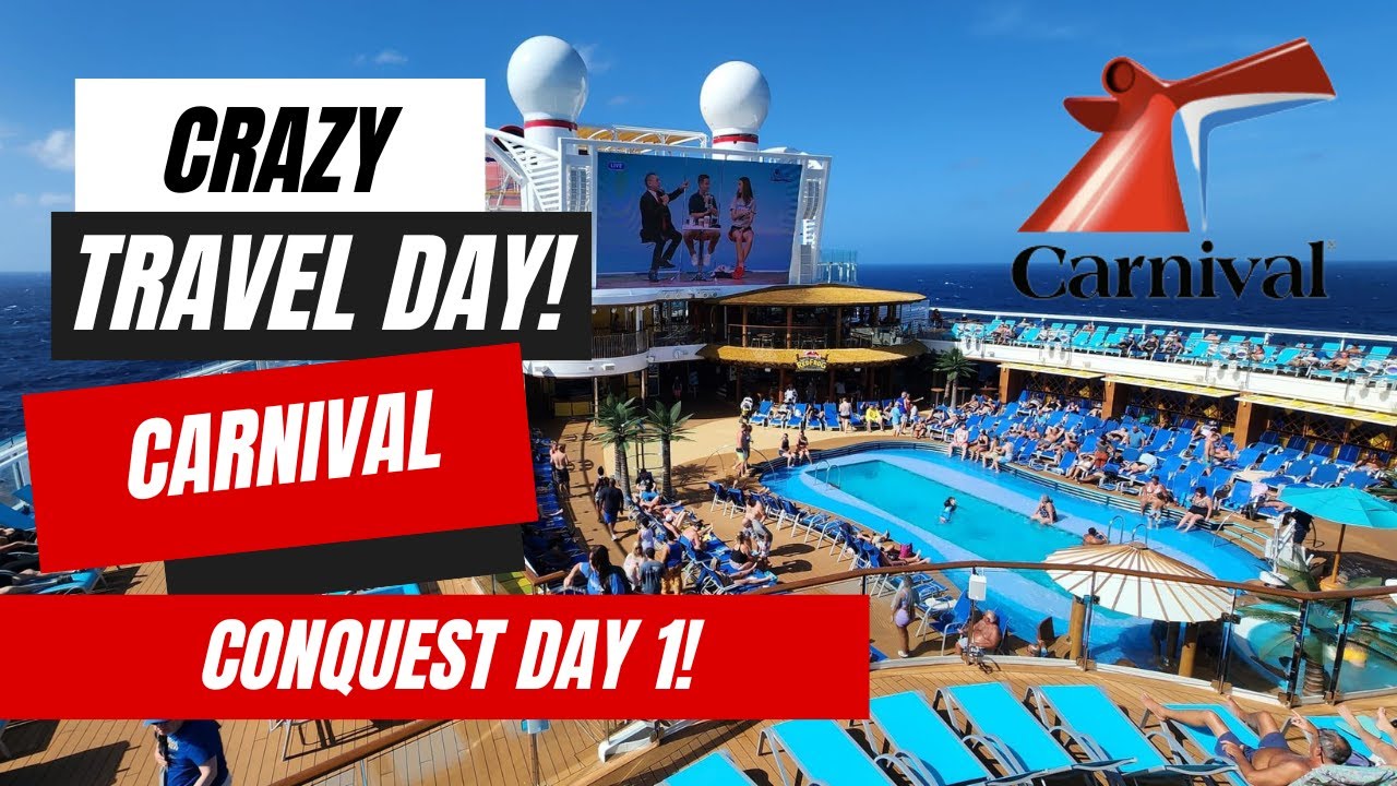 Will I Make My Cruise?? Carnival Conquest Embarkation Day Vlog!
