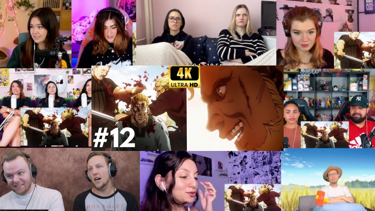 Vinland Saga Season 2 Episode 12 Reaction Mashup | ヴィンランドサガ 2期 12話 リアクション