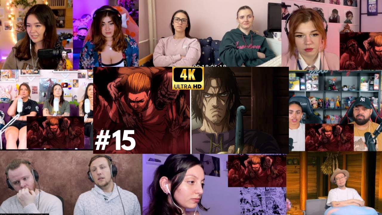 Vinland Saga Season 2 Episode 15 Reaction Mashup | ヴィンランドサガ 2期 15話 リアクション