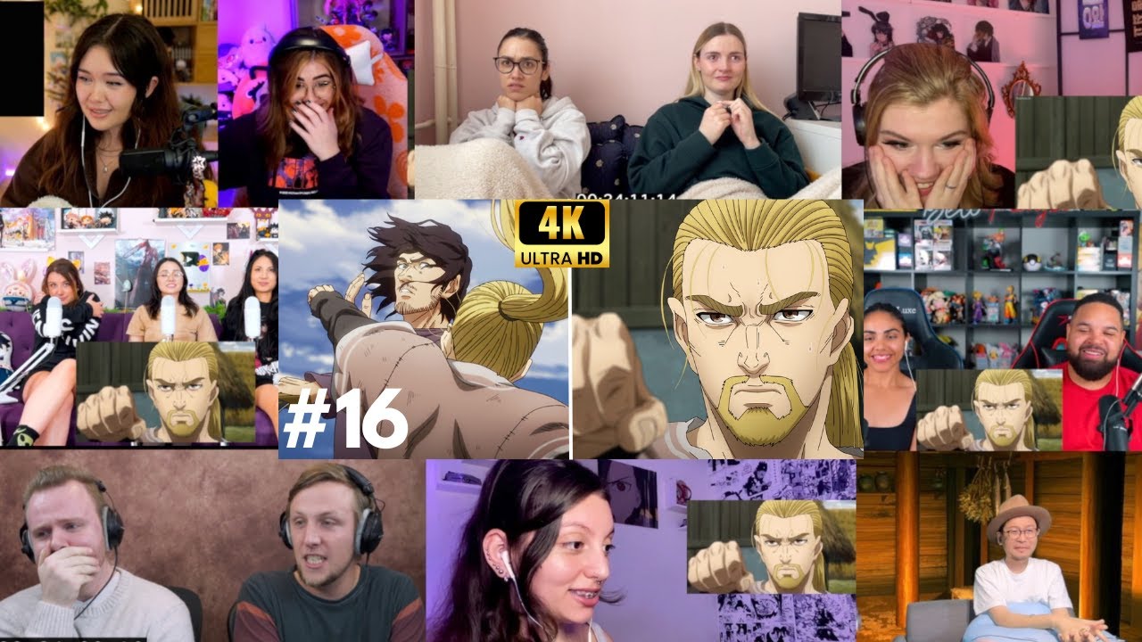 Vinland Saga Season 2 Episode 16 Reaction Mashup | ヴィンランドサガ 2期 16話 リアクション