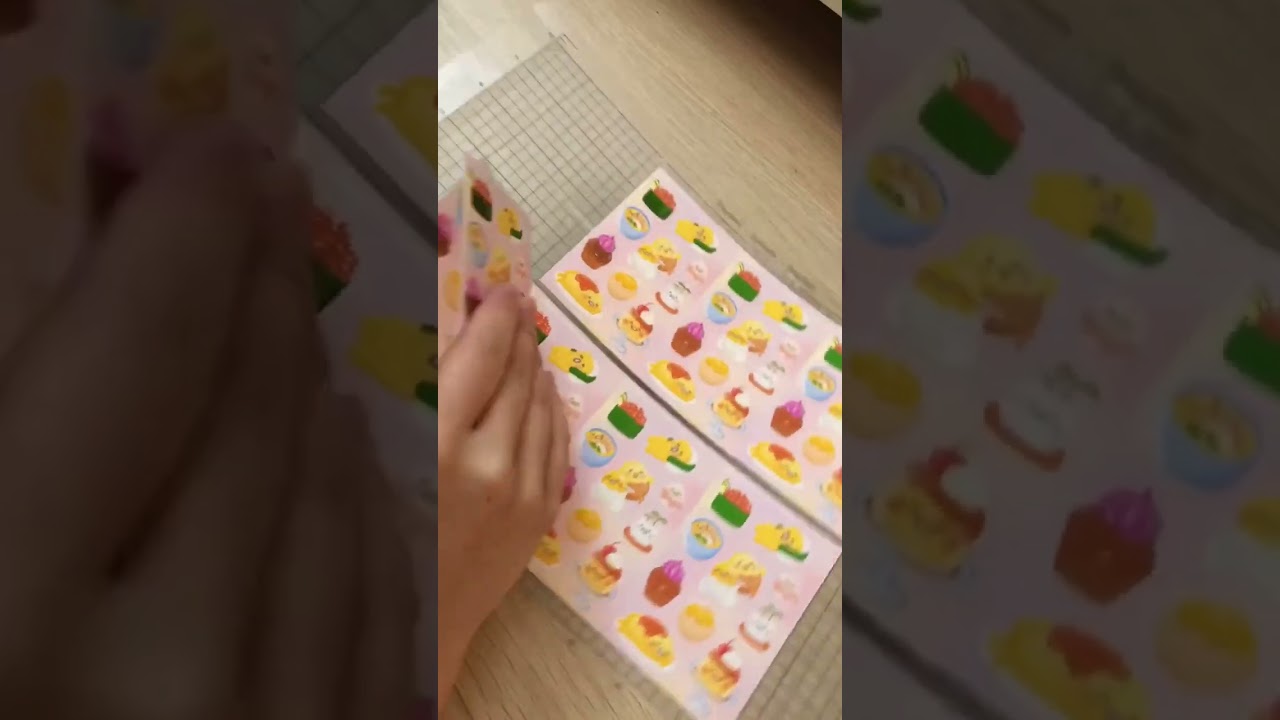 Making mini gudetama sticker sheets! 🍳✨ #artshorts #shorts #cuteart #gudetama #stickershop #ipadpro
