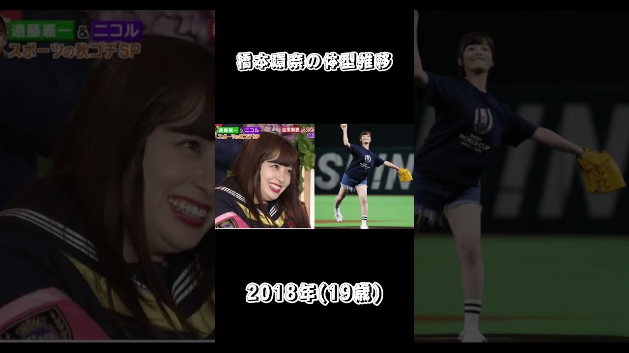 橋本環奈の体型変化がすごい #shorts