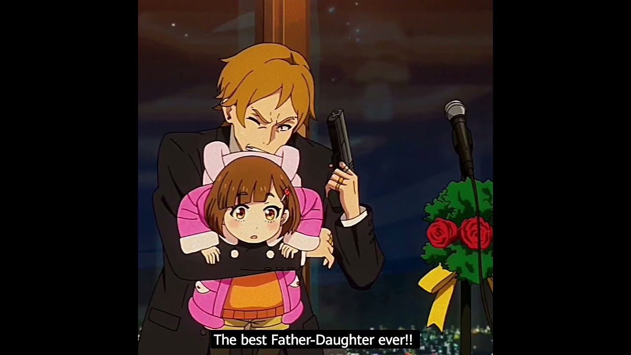 The best Father - Daughter in Anime!! #anime #animescene #miri #buddydaddies #adorable #shorts