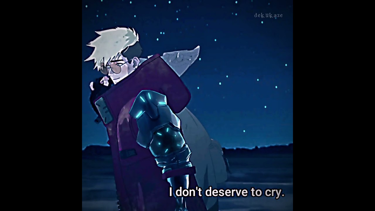"𝐈 𝐝𝐨𝐧𝐭 𝐥 𝐝𝐞𝐬𝐞𝐫𝐯𝐞 𝐭𝐨 𝐜𝐫𝐲. " Trigun stampede edit #vash #trigunstampede #anime
