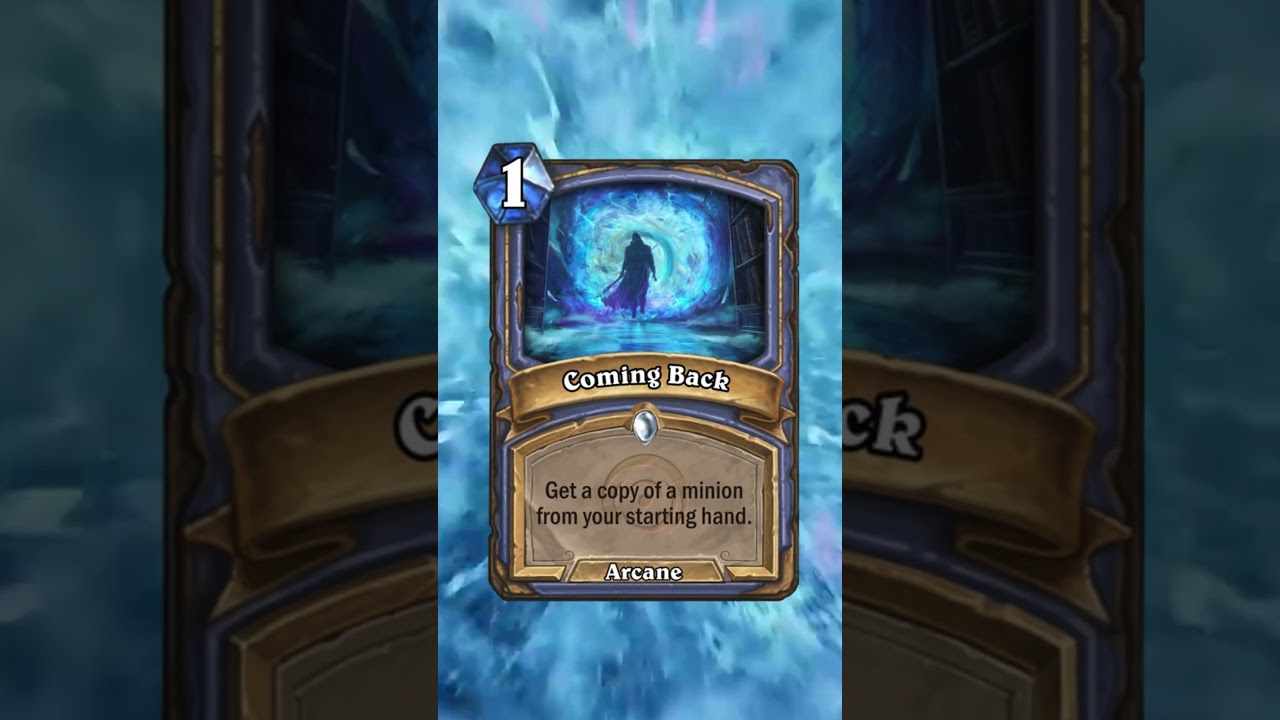 Custom Hearthstone Card - Coming Back #cardgame #customcard #hearthstone