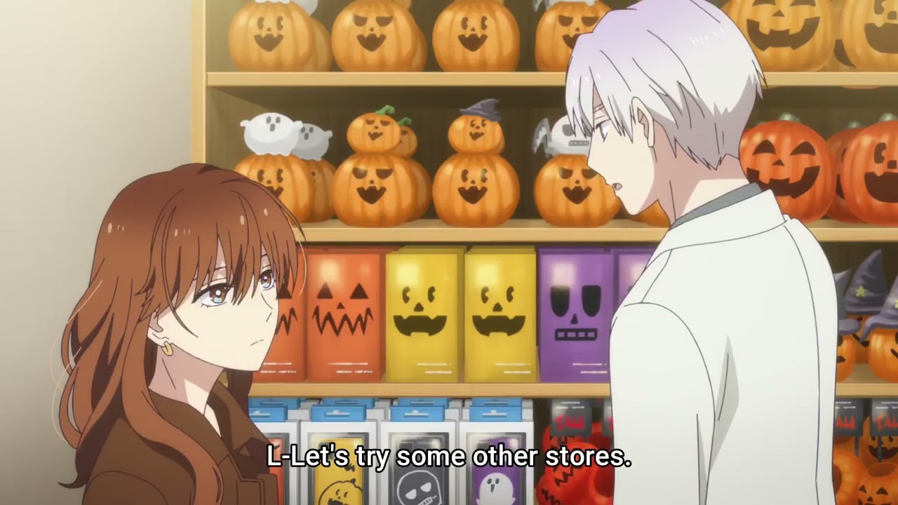 Fuyutsuki-san and Himoru-kun go on Halloween shoping - The Ice Guy and His Cool Female Colleague Ep7
