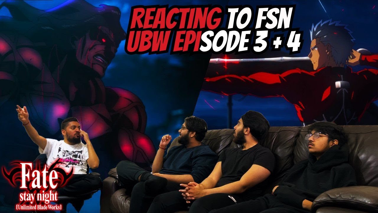 BERSERKER IS HERE!?! | Reacting To Fate Stay/Night Unlimited Blade Works Episode 3+4 | TMC