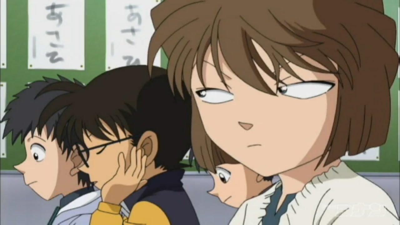 【名探偵コナン】あら、江戸川くんなにか？[”女”の書き順を教えてもらうコナン][灰原哀]