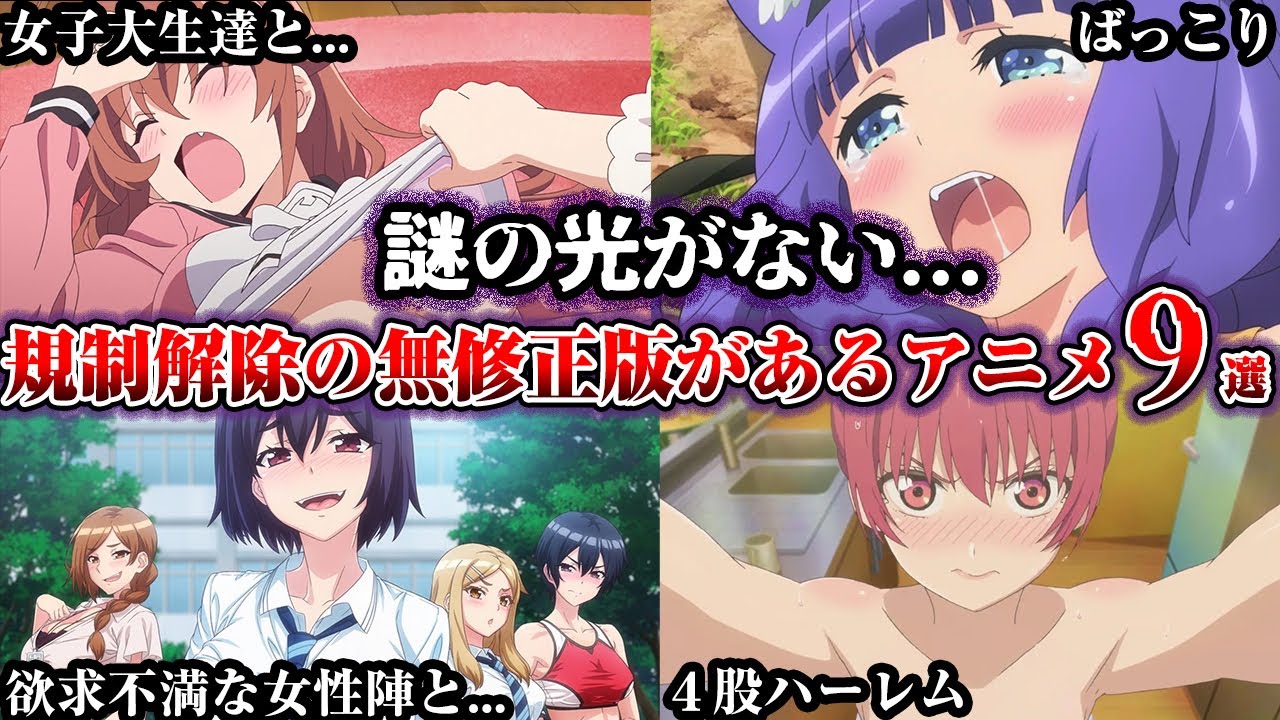 【限界突破】無◯正板があるヤバすぎるアニメ9選【ゆっくり解説】