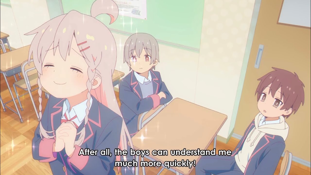 学校でのまひろちゃん 【お兄ちゃんはおしまい ！】Oniichan wa Oshimai