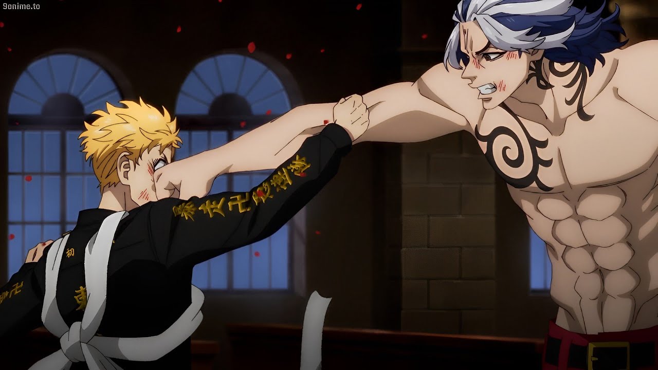 東京卍リベンジャーズ | Takemichi and Taiju violently fighting in church on christmas eve