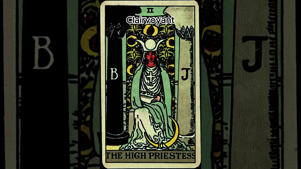 2 High Priestess Tarot Card Meaning. Learn one tarot card daily. #traotmeaning #tarotcards #Moon