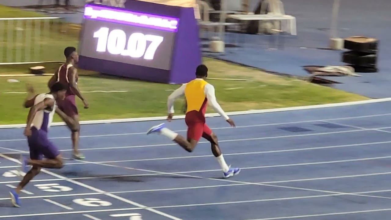 ⚡️ Gary Card Sprints to 10.07s Victory in Boys U20 100m Finals! | Spectacular Finish