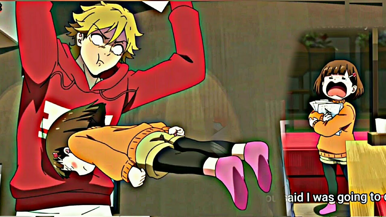 Miri Chan headbutt  her papa ( kazuki )  || buddy daddies