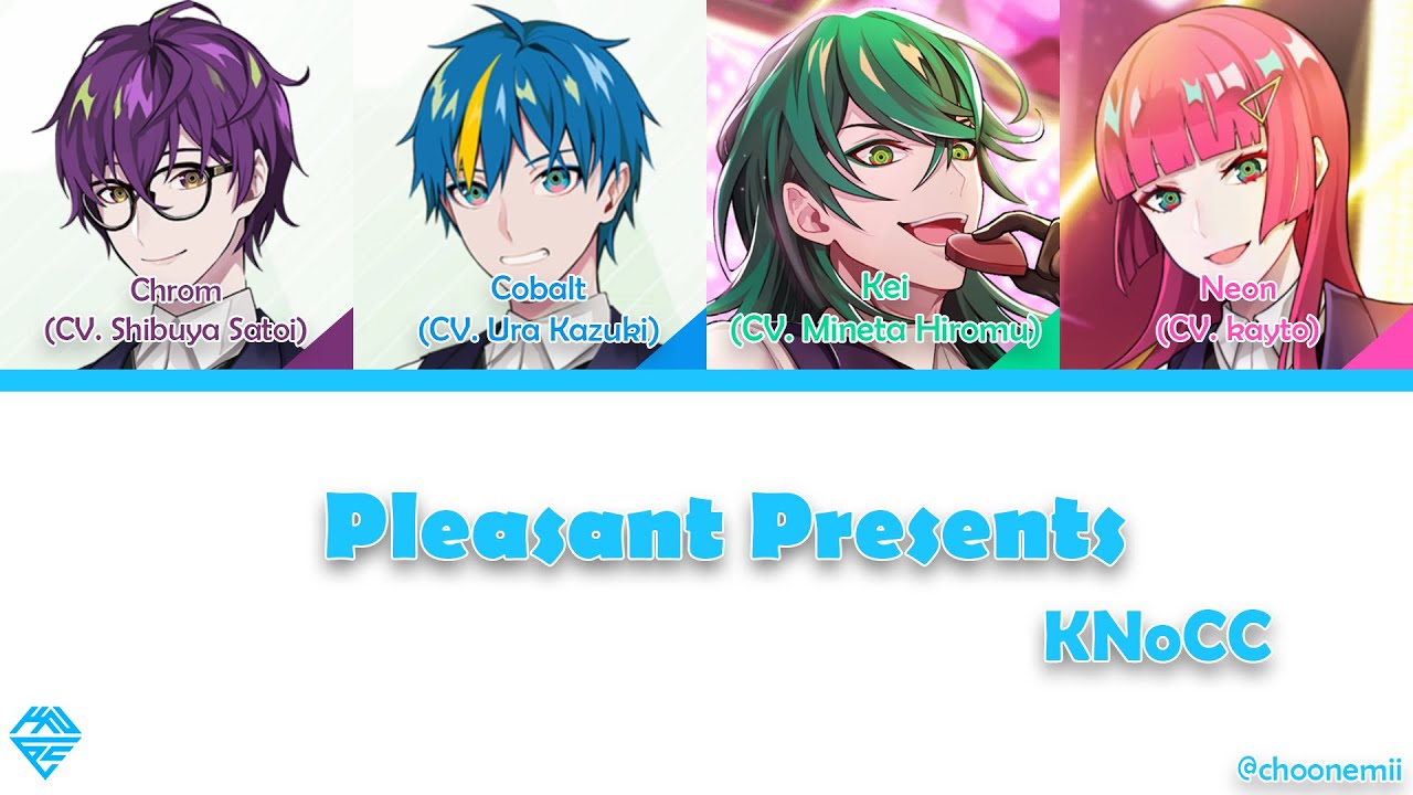 KNoCC「Pleasant Presents」 [Technoroid Color Coded Lyrics KAN/ROM/ENG]