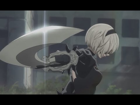 NieRAutomata Ver1.1a 第2クール 2B.2E? VS  |挿入曲:遺サレタ場所/ 斜光