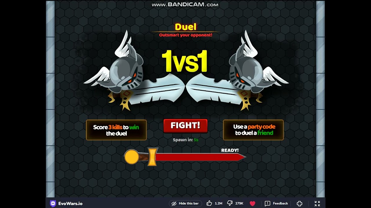 The real  duel in evowars io ,Revenger king