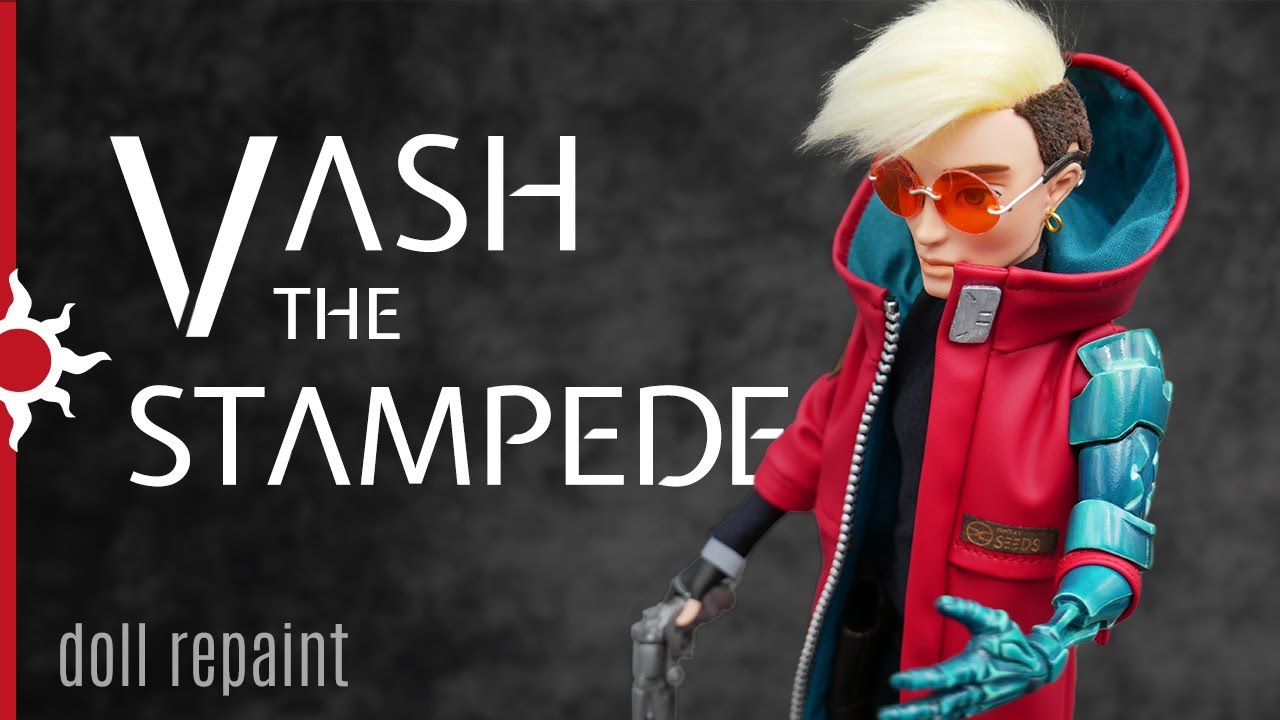 Doll repaint: Vash the Stampede | Trigun