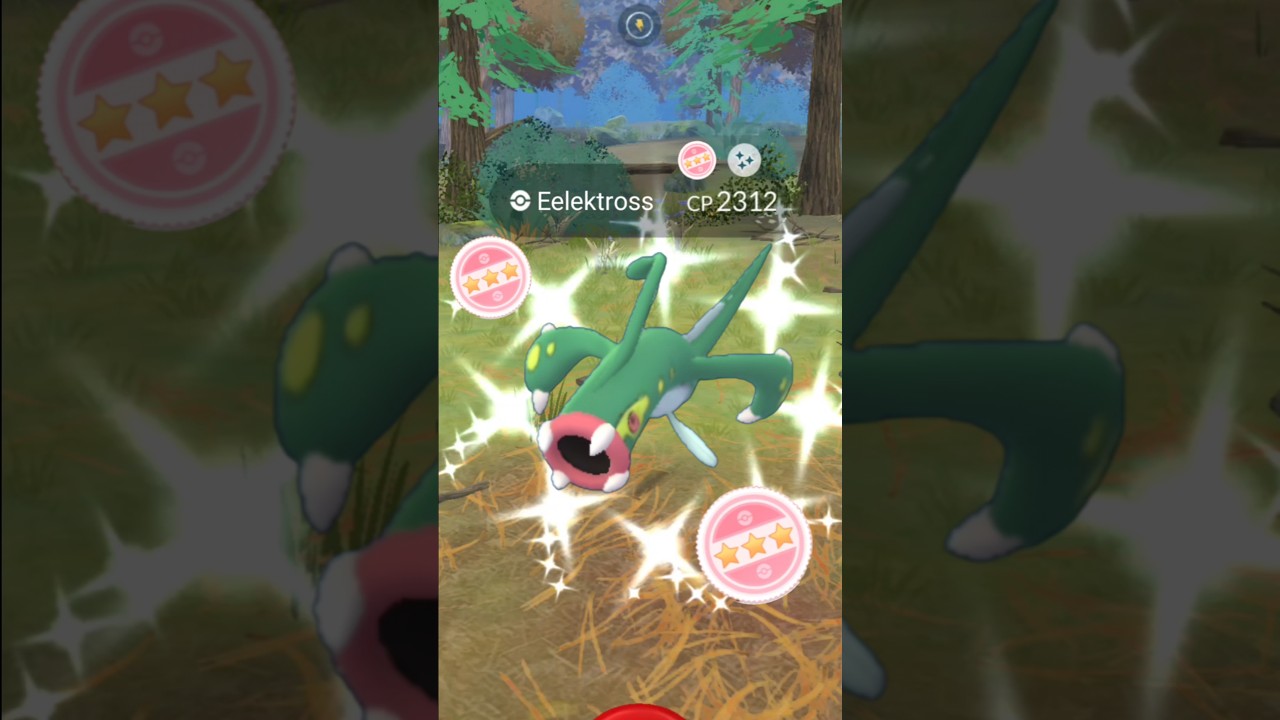 When Shiny+100iv Eelektross make my day..... 😳 Pokemon go