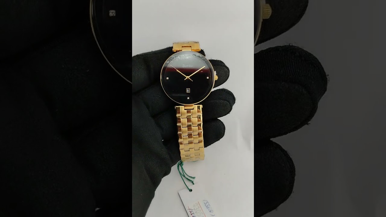 Bonito Men's Golden Watch for sale in Pakistan call for more details 0321-6039800