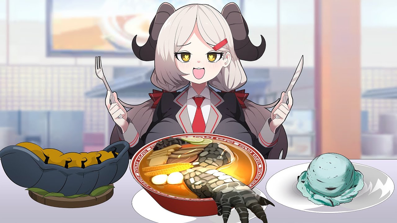 [블루 아카이브] 먹방