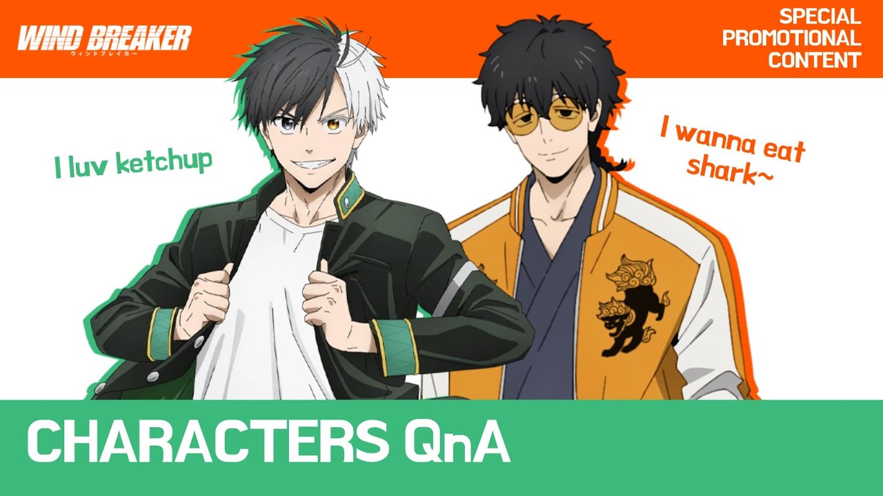 [ENG SUB] Sakura and Togame answering random questions | WIND BREAKER Anime Promotional Sequence