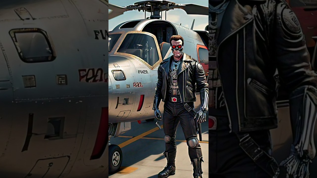 Helicopter Fleet of Terminators | Memories of Terminator#music #terminator #superheroes #ai#aiart