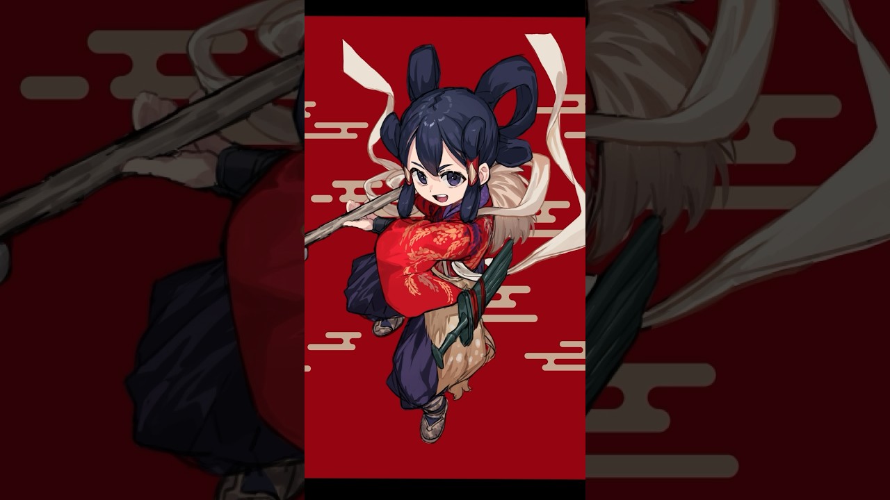 【イラストメイキング】天穂のサクナヒメ描いてみた#イラスト #shorts #天穂のサクナヒメ