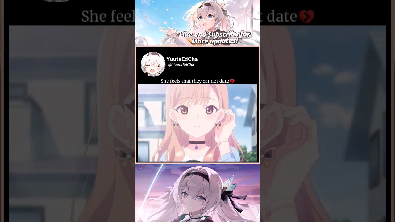 She feels that their relationship is not enough to date | Koi Wa Futago Warikirenai #anime #short