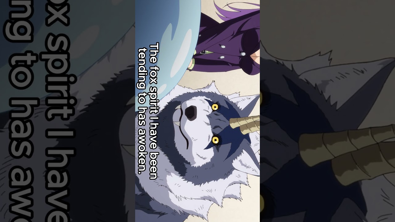 転生したらスライムだった件 ! Rimuru Melted after giving name to the fox Spirit #rimuru #tensura #anime