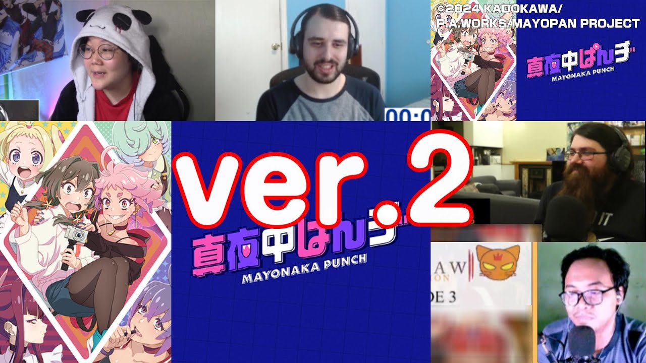 【海外の反応】真夜中ぱんチ 3話【Ver.2】 Mayonaka Punch  Episode 3 Reaction Mashup【Ver.2】